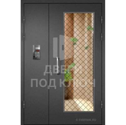 Металлическая техническая дверь в подъезд ДПК-13694